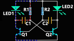 双闪灯电路