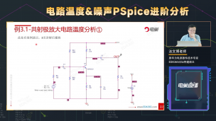 如何用PSpice对共射极放大电路温度分析和仿真？